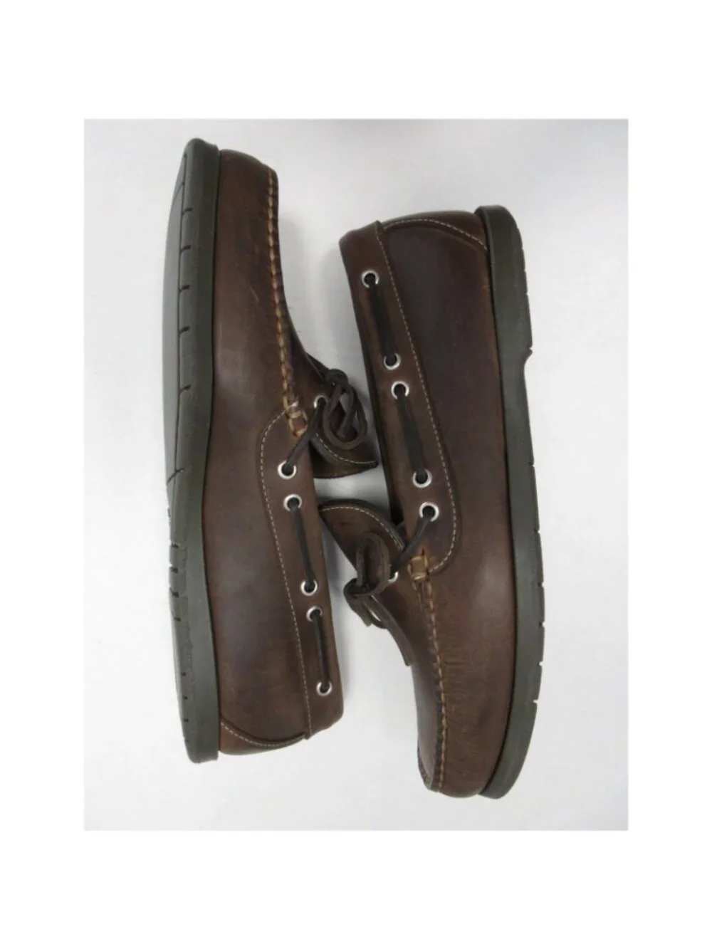 LL Bean Boat Shoes 11.5 D Loafer Leather Camp Moccasin Slip On Moc Toe